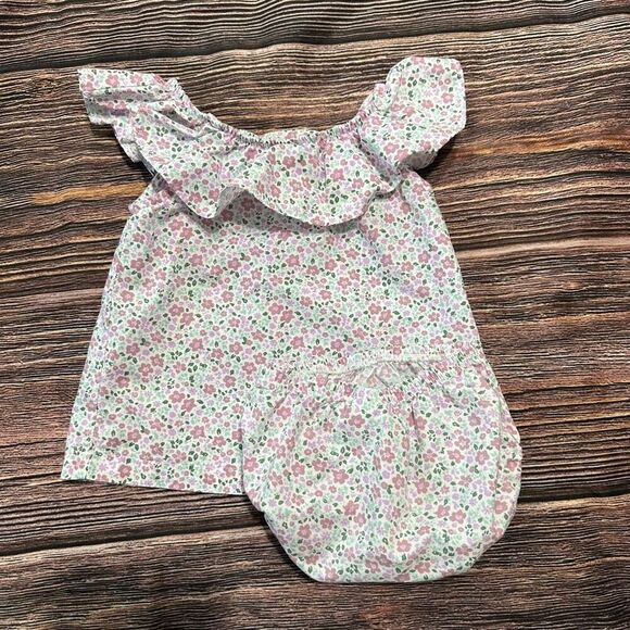 Carter’s Toddler Girl Floral Flutter Outfit Set Size 18 Months Purple White - Picture 5 of 8